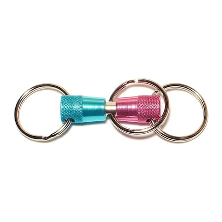 Midwest Fastener Blue/Red, Key Ring, 3 PK 35663